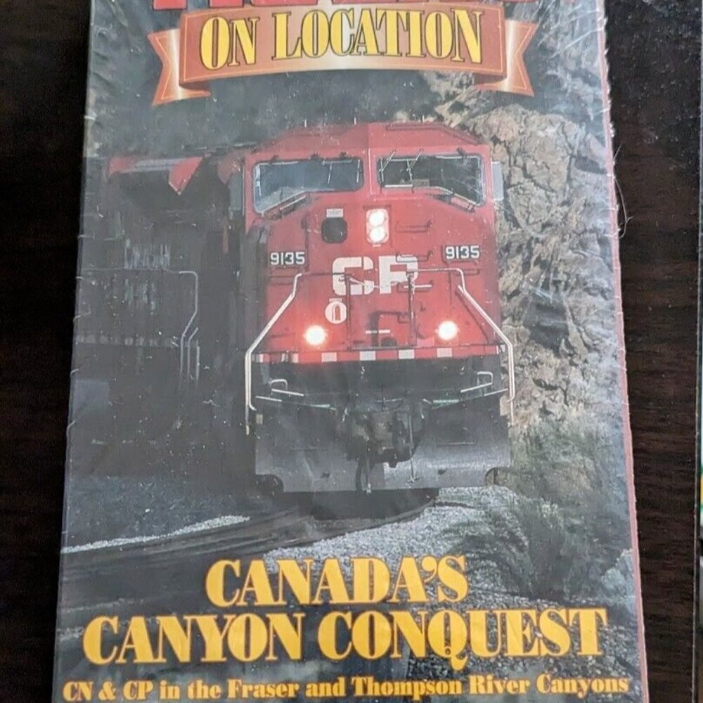 Trains on Location Canada's Canyon Conquest Beautiful Train Relaxing VHS…